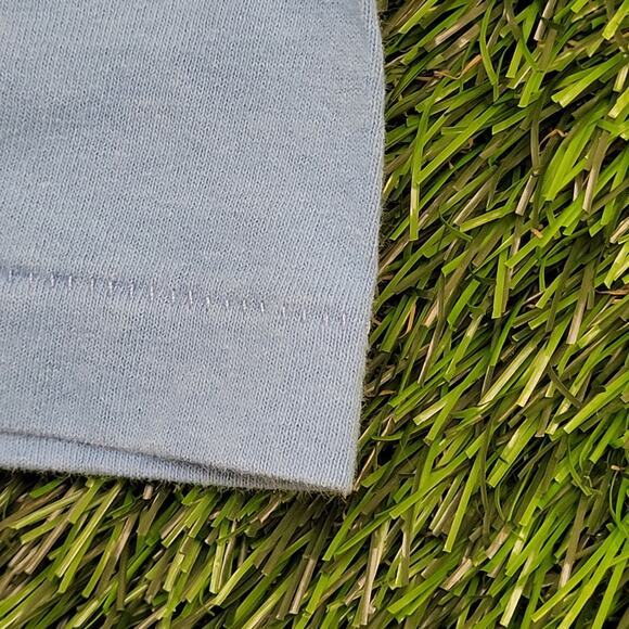 Vintage 80s Alpha-Delta-Pi Ringer Shirt Womens XS/S 17x28 Blue Sorority - Picture 13 of 15